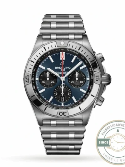 Replica Breitling Chronomat Men Blue 42 mm AB0134101C1A1 - High-Grade Replica Watch
