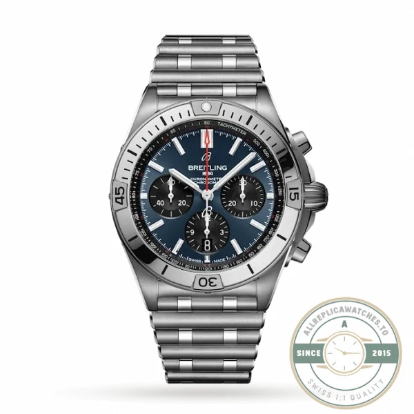 Replica Breitling Chronomat Men Blue 42 mm AB0134101C1A1 - High-Grade Replica Watch