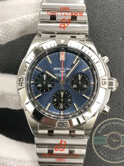 Replica Breitling Chronomat Men Blue 42 mm AB0134101C1A1 - Swiss Movement Replica Watch