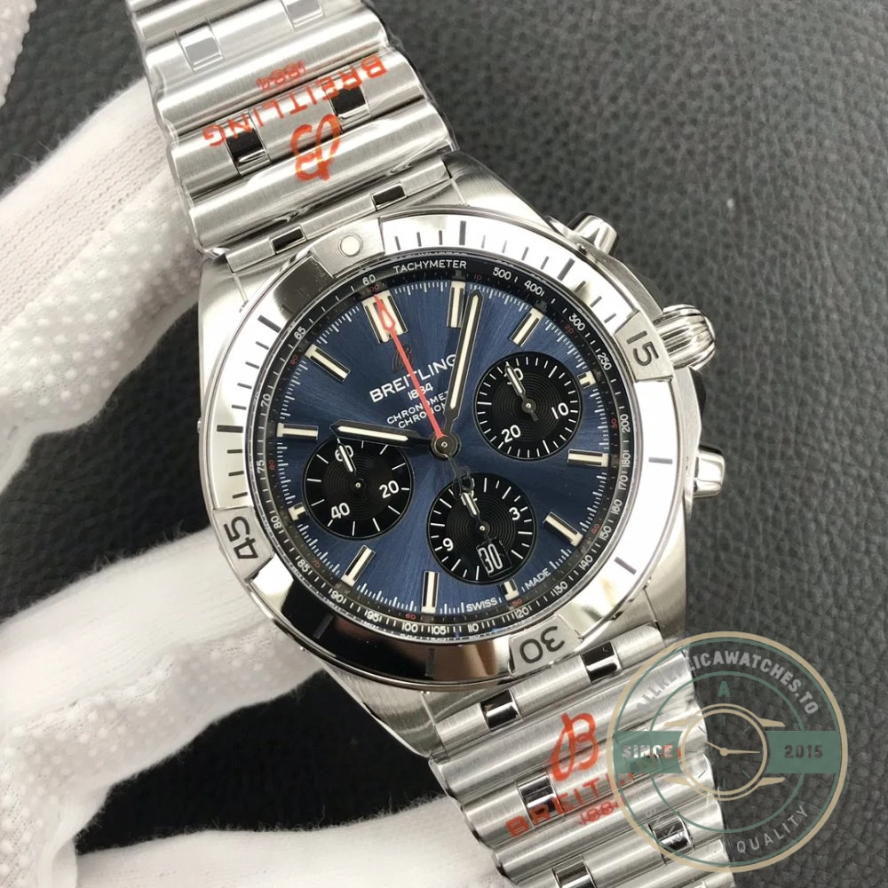 Replica Breitling Chronomat Men Blue 42 mm AB0134101C1A1 - Affordable Luxury Replica Timepiece
