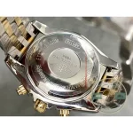 Replica Breitling Mechanical Chronograph Series Stainless Steel and Rose Gold Case-Metallic Blue Dial-Gold Pilot Bracelet 44mm - Swiss-Made Clone Watch