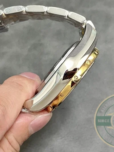 Replica Breitling Mechanical Chronograph Series Stainless Steel and Rose Gold Case-Metallic Blue Dial-Gold Pilot Bracelet 44mm - 1:1 Swiss Replica Watch