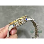 Replica Breitling Mechanical Chronograph Series Stainless Steel and Rose Gold Case-Metallic Blue Dial-Gold Pilot Bracelet 44mm - Premium Super Clone Watch