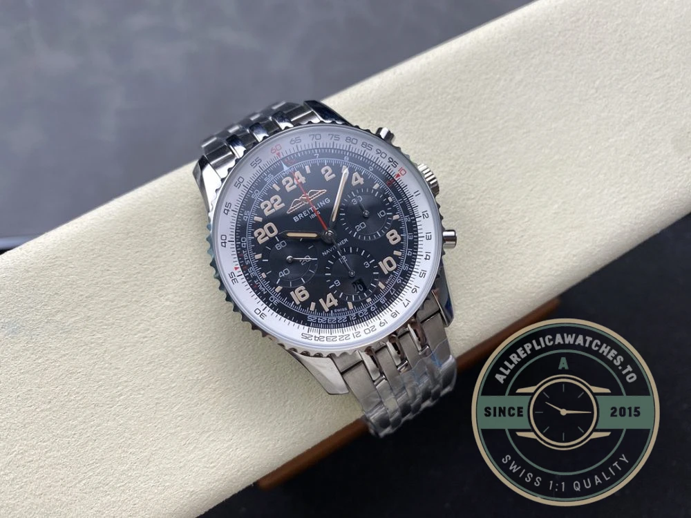 Replica Breitling Navitimer Black Dial 41 mm PB02301A1B1A1 - Budget Luxury Replica Watch