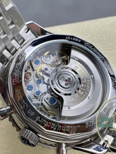 Replica Breitling Navitimer Black Stainless Steel 43mm AB0121211B1A1 - Luxury Replica Watch