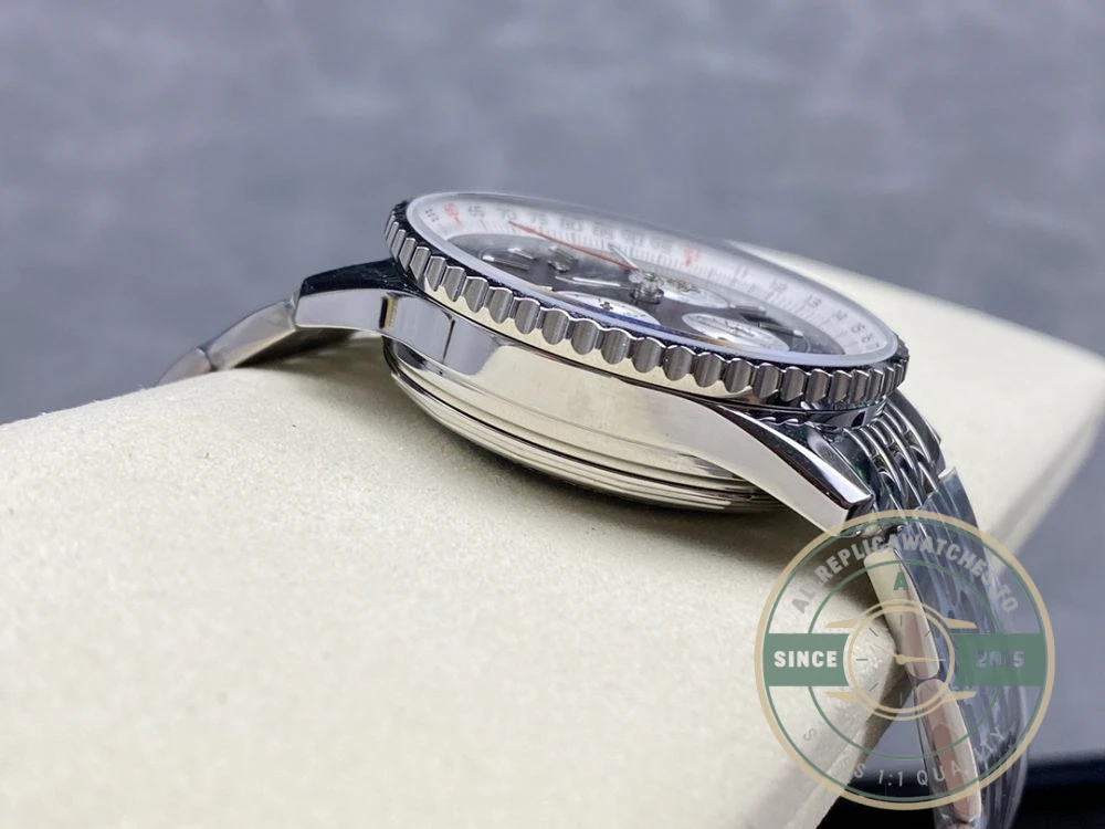Replica Breitling Navitimer Black Stainless Steel 43mm AB0121211B1A1 - Budget Luxury Replica Watch
