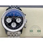 Replica Breitling Navitimer Black Stainless Steel 43mm AB0121211B1A1 - Best Quality Replica Watch