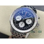 Replica Breitling Navitimer Black Stainless Steel 43mm AB0121211B1A1 - Factory Super Clone Watch