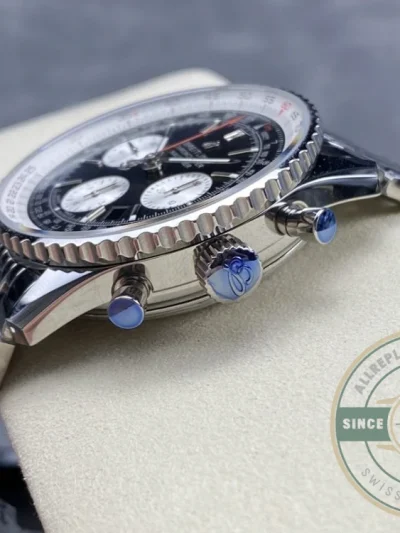 Replica Breitling Navitimer Black Stainless Steel 43mm AB0121211B1A1 - Swiss Movement Replica Watch