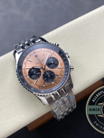Replica Breitling Navitimer Copper Stainless Steel 43 mm AB0138241K1A1 - Swiss Movement Replica Watch