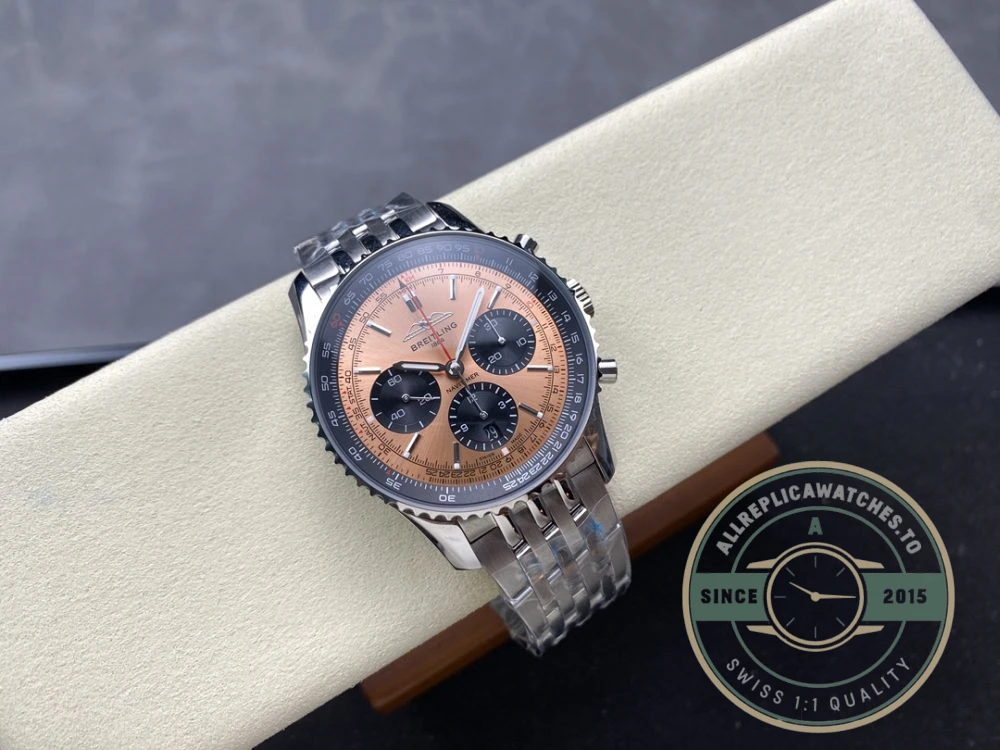 Replica Breitling Navitimer Copper Stainless Steel 43 mm AB0138241K1A1 - Swiss Movement Replica Watch