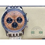 Replica Breitling Navitimer Copper Stainless Steel 43 mm AB0138241K1A1 - Affordable Super Clone Watch