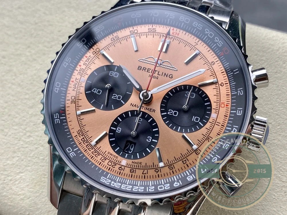 Replica Breitling Navitimer Copper Stainless Steel 43 mm AB0138241K1A1 - Swiss Movement Replica Watch