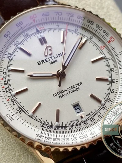 Replica Breitling Navitimer Cream Leather 41 mm R17329F41G1P1 - Luxury Replica Watch
