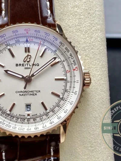 Replica Breitling Navitimer Cream Leather 41 mm R17329F41G1P1 - Top-Tier Swiss Replica Watch
