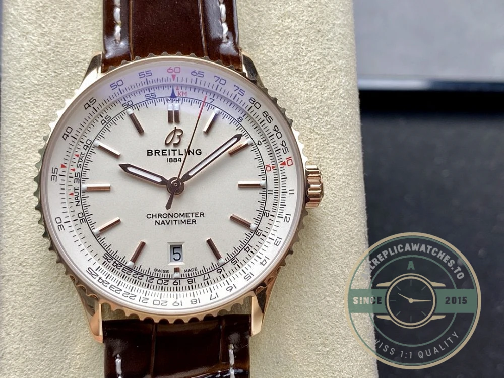 Replica Breitling Navitimer Cream Leather 41 mm R17329F41G1P1 - Top-Tier Swiss Replica Watch