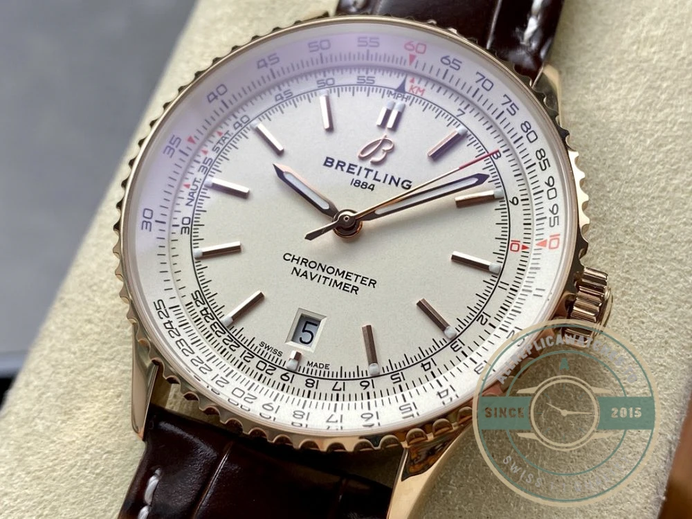 Replica Breitling Navitimer Cream Leather 41 mm R17329F41G1P1 - Swiss-Made Clone Watch