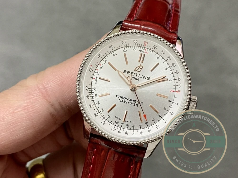 Replica Breitling Navitimer Crocodile 35 mm A17395F41G1P1 - Swiss Movement Replica Watch