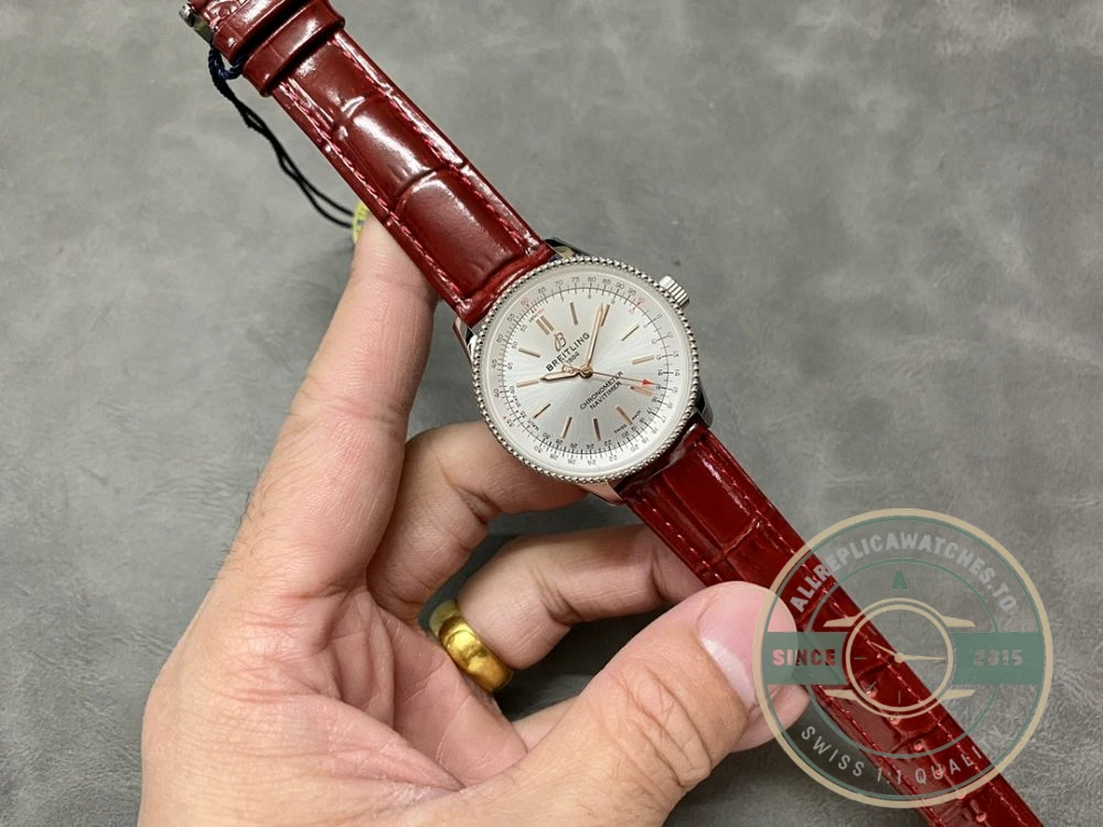 Replica Breitling Navitimer Crocodile 35 mm A17395F41G1P1 - Swiss Movement Replica Watch