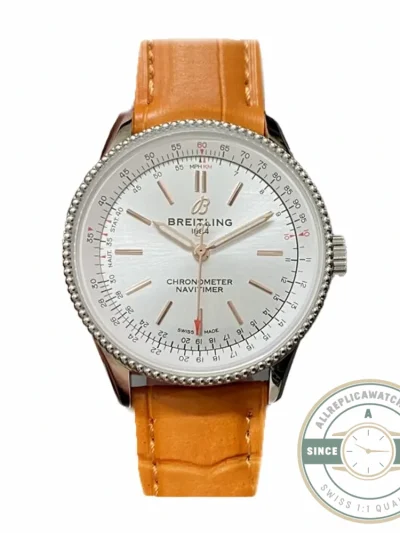 Replica Breitling Navitimer Crocodile Automatic 35 mm A17395F41G1P3 - Budget Luxury Replica Watch