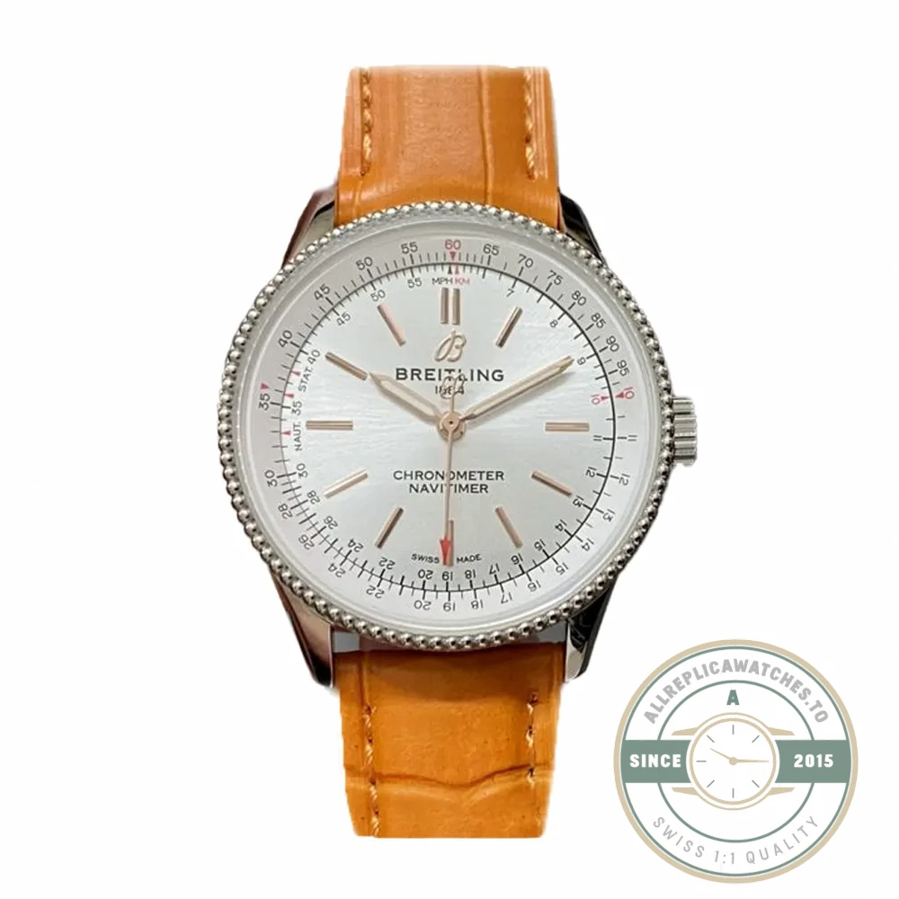 Replica Breitling Navitimer Crocodile Automatic 35 mm A17395F41G1P3 - Budget Luxury Replica Watch