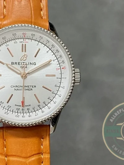 Replica Breitling Navitimer Crocodile Automatic 35 mm A17395F41G1P3 - Budget Luxury Replica Watch