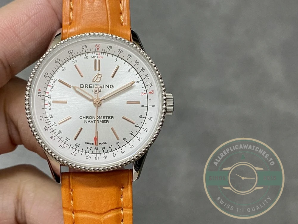 Replica Breitling Navitimer Crocodile Automatic 35 mm A17395F41G1P3 - Budget Luxury Replica Watch