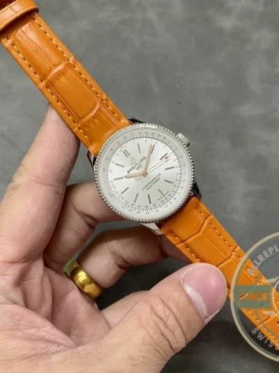 Replica Breitling Navitimer Crocodile Automatic 35 mm A17395F41G1P3 - Top-Tier Swiss Replica Watch