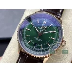 Replica Breitling Navitimer Green Dial Alligator 41 mm R32310251L1P1 - Luxury Replica Watch