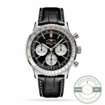 Replica Breitling Navitimer Men Alligator Black 43 mm AB0138211B1P1 - Swiss Movement Replica Watch