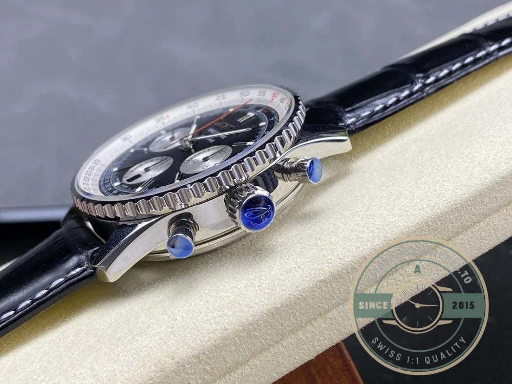 Replica Breitling Navitimer Men Alligator Black 43 mm AB0138211B1P1 - Affordable Luxury Replica Timepiece