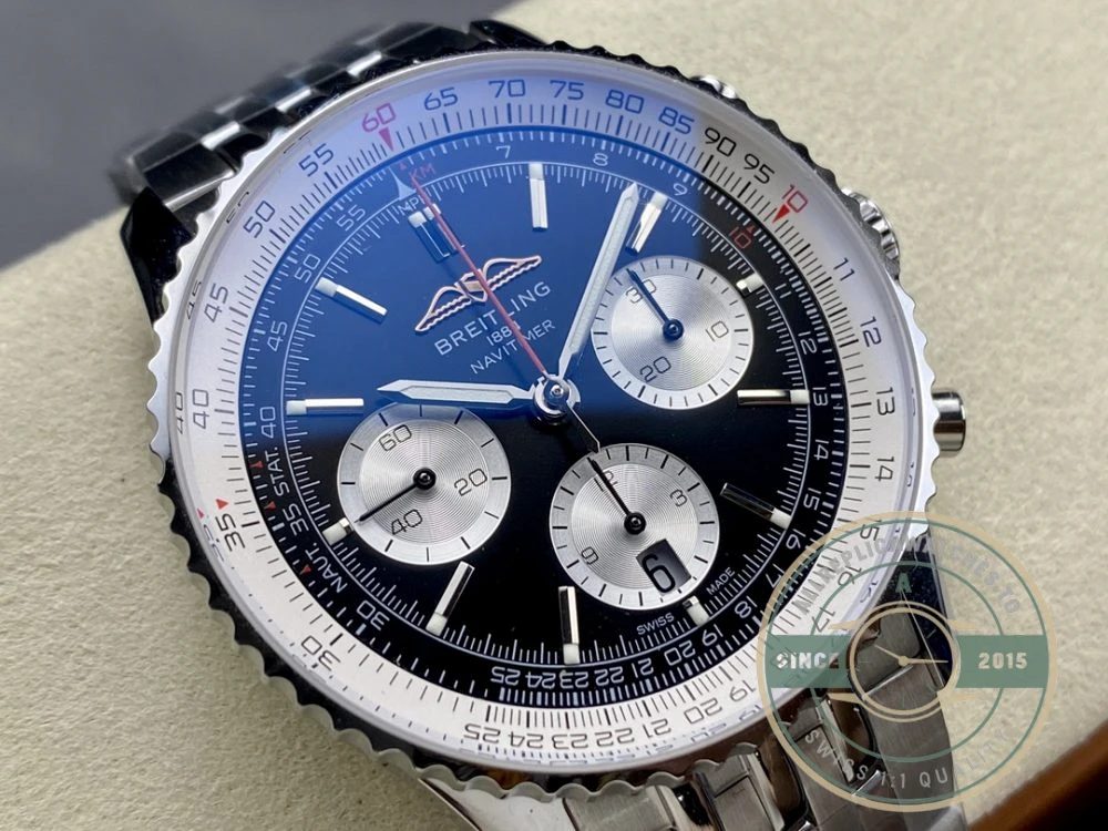 Replica Breitling Navitimer Men Black Dial 43 mm AB0138211B1A1 - High-Grade Replica Watch