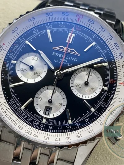 Replica Breitling Navitimer Men Black Dial 43 mm AB0138211B1A1 - Swiss-Made Clone Watch