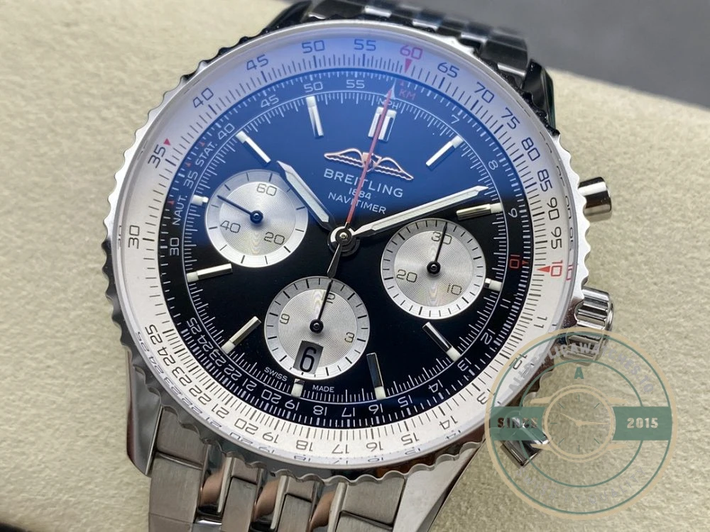 Replica Breitling Navitimer Men Black Dial 43 mm AB0138211B1A1 - Swiss-Made Clone Watch