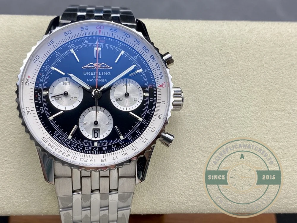 Replica Breitling Navitimer Men Black Dial 43 mm AB0138211B1A1 - Affordable Luxury Replica Timepiece