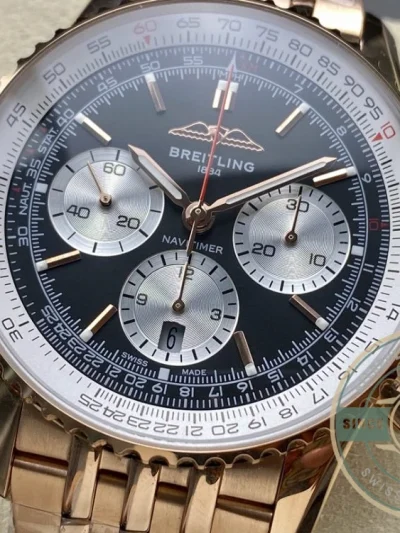 Replica Breitling Navitimer Men Black Dial 43mm RB0138211B1R1 - Swiss Movement Replica Watch