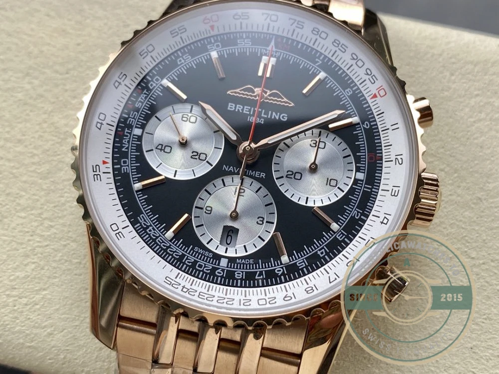 Replica Breitling Navitimer Men Black Dial 43mm RB0138211B1R1 - Swiss Movement Replica Watch