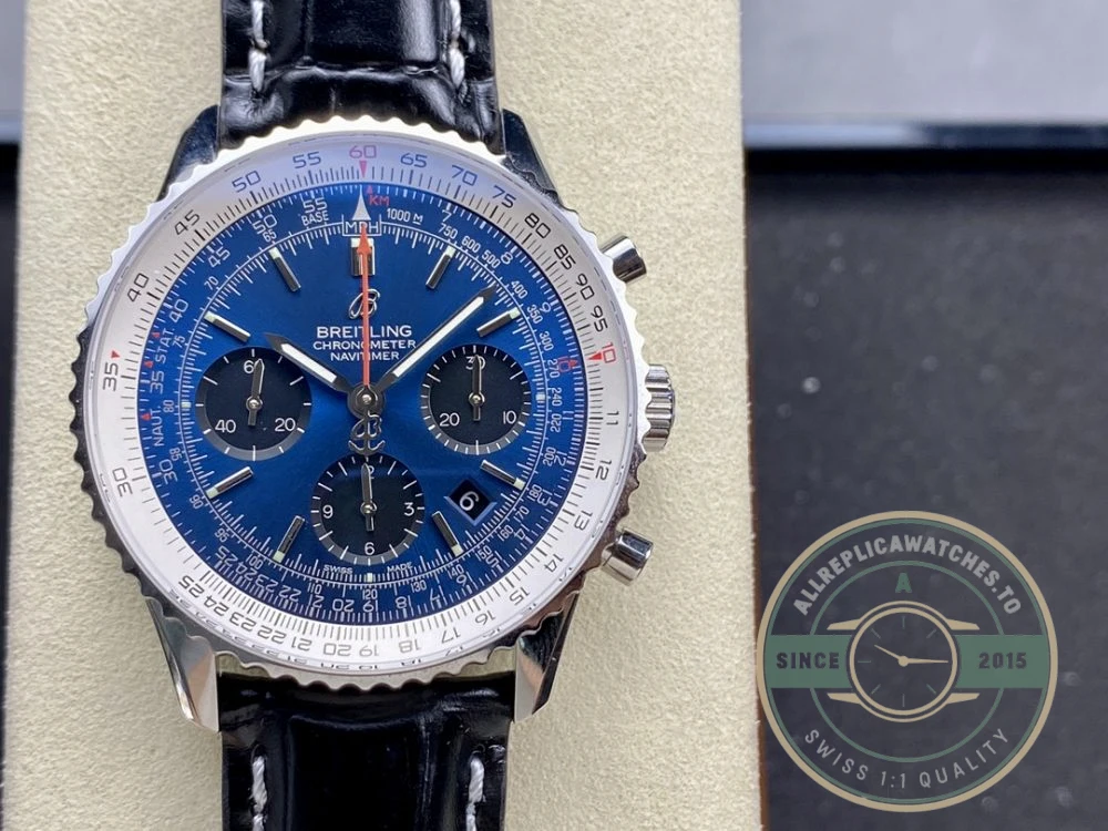 Replica Breitling Navitimer Men Blue 43mm AB0121211C1P3 - Budget Luxury Replica Watch