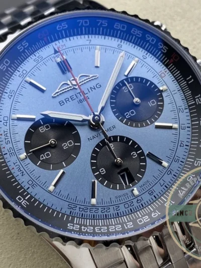 Replica Breitling Navitimer Men Blue Dial 43mm AB0138241C1A1 - Affordable Super Clone Watch