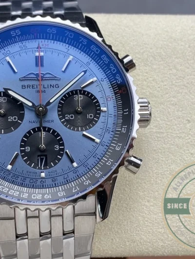 Replica Breitling Navitimer Men Blue Dial 43mm AB0138241C1A1 - Swiss Movement Replica Watch