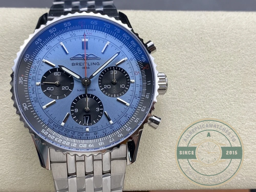 Replica Breitling Navitimer Men Blue Dial 43mm AB0138241C1A1 - Swiss Movement Replica Watch
