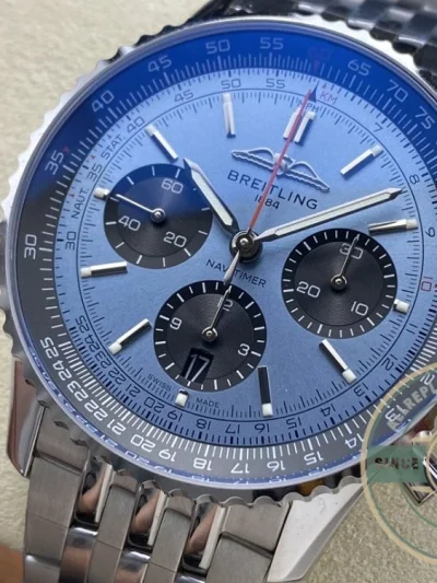 Replica Breitling Navitimer Men Blue Dial 43mm AB0138241C1A1 - Affordable Super Clone Watch