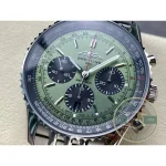 Mint green Navitimer B01 super clone with a clone Cal. B01 automatic chronograph inside