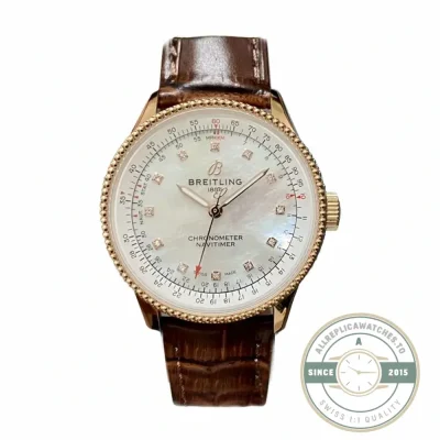Replica Breitling Navitimer Rose Gold 35mm R17395211A1P2 - Top-Tier Swiss Replica Watch