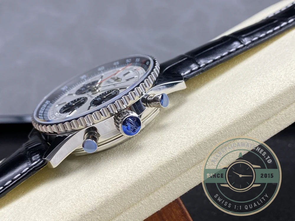 Replica Breitling Navitimer Silver Alligator 43 mm AB0138241G1P1 - 1:1 Swiss Replica Watch
