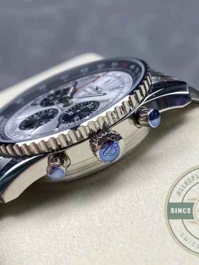 Replica Breitling Navitimer Silver Dial Stainless Steel 43 mm AB0138241G1A1 - Best Quality Replica Watch