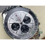 Replica Breitling Navitimer Silver Dial Stainless Steel 43 mm AB0138241G1A1 - Swiss Movement Replica Watch
