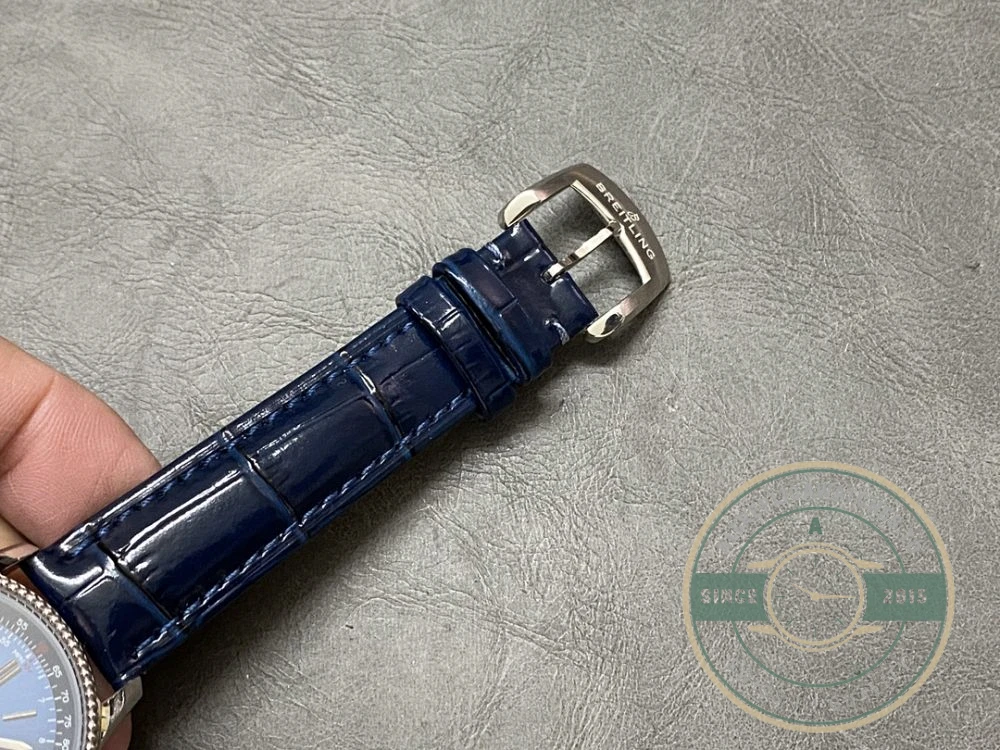 Replica Breitling Navitimer Women Blue Crocodile 35mm A17395161C1P1 - Luxury Replica Watch