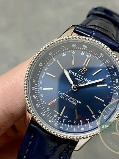 Replica Breitling Navitimer Women Blue Crocodile 35mm A17395161C1P1 - Factory Super Clone Watch