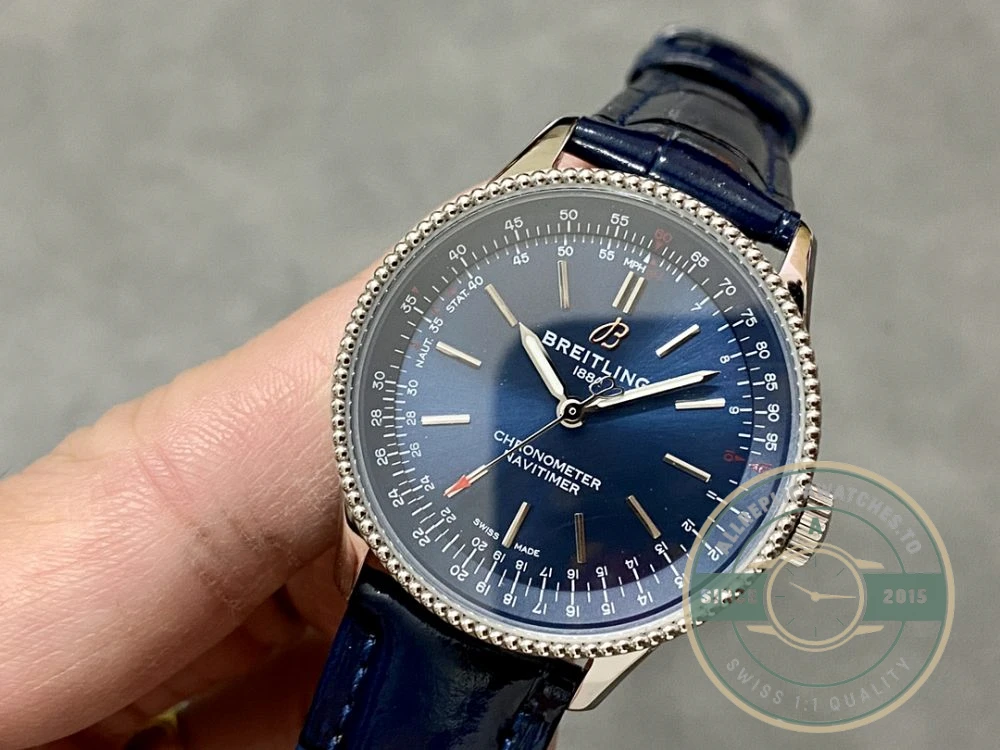 Replica Breitling Navitimer Women Blue Crocodile 35mm A17395161C1P1 - Factory Super Clone Watch